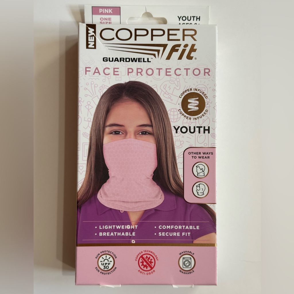Copper Fit Gaurdwell Pink Face Protector